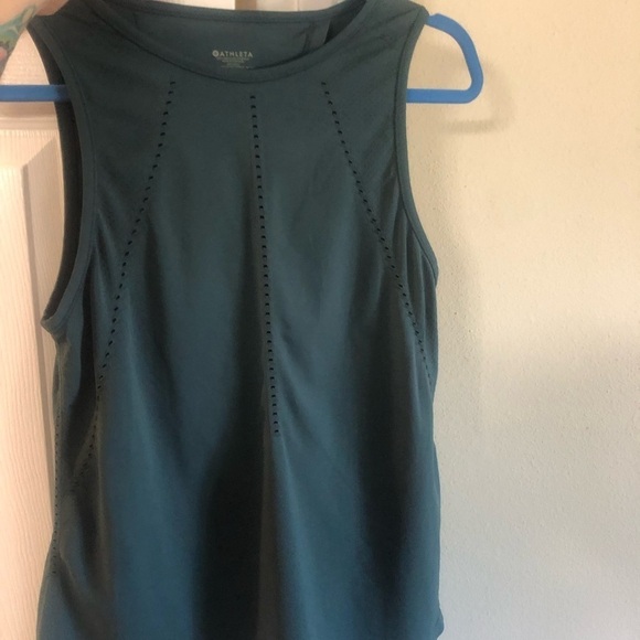 Athleta Foothill Crew Neck Split Back Sleeveless Top size small - Picture 8 of 11